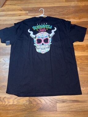 Buenaveza Black Graphic Skull Short-Sleeve Tee